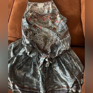 Camilla silk playsuit